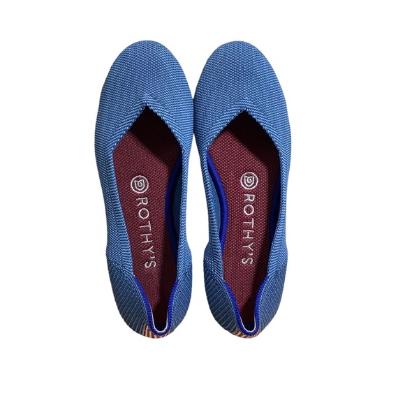 Rothy’s Indigo The Flat Mini Stripe - Picture 3 of 8